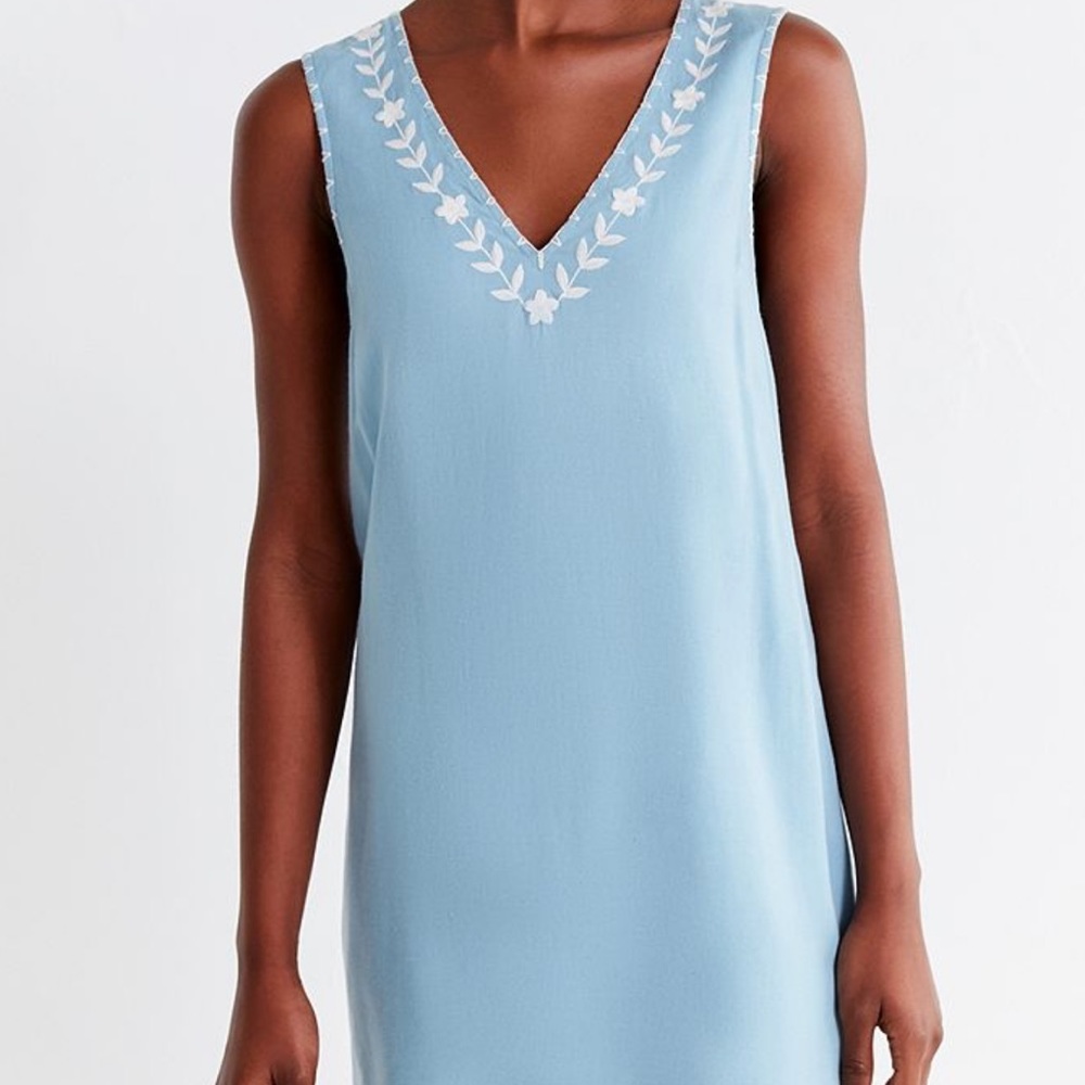 Urban Outfitters Valencia Blue Mini Shift Dress